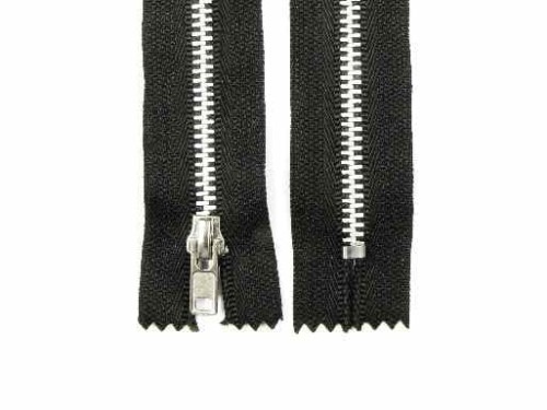 Zamek suwakowy metalowy #4 nierozdzielczy 18 cm czarny