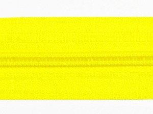 Taśma suwakowa "5" żółta col.504