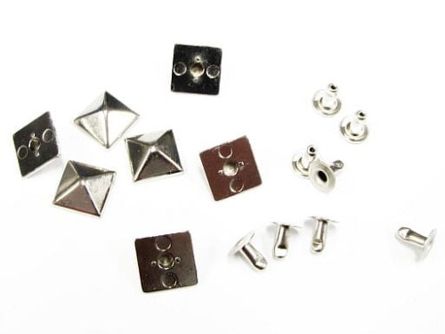 Pukle piramidki 12 mm nikiel odlewane