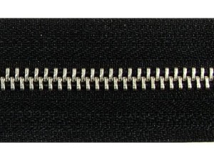 Taśma suwakowa metalowa "5" srebrna