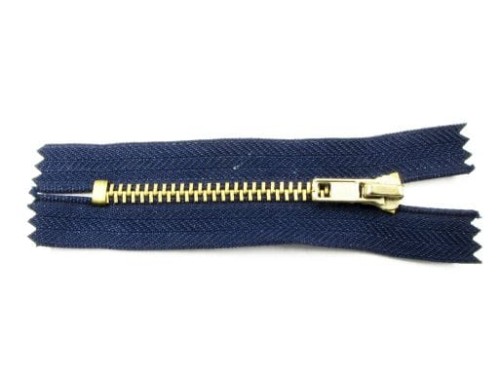 Zamek suwakowy metalowy #5 nierozdzielczy 8 cm granatowy
