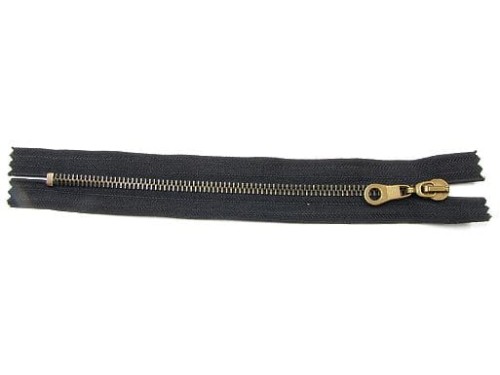 Zamek suwakowy metalowy #5 oxyda nierozdzielczy 20 cm czarny