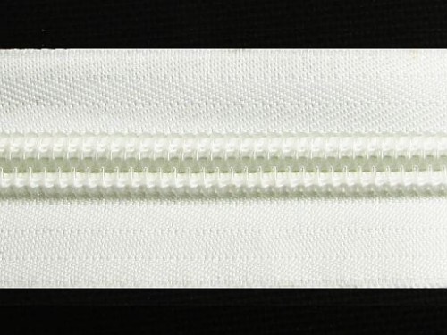 Taśma suwakowa "10" biała