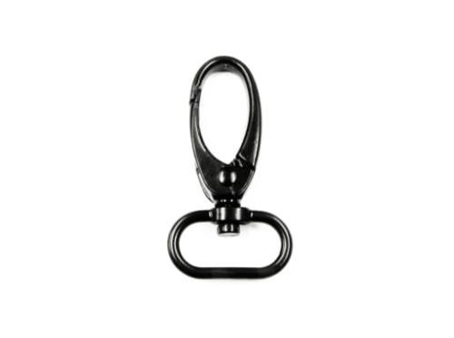 Karabińczyk metalowy 20 mm czarny mat O20