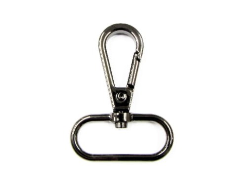 Karabińczyk metalowy 30 mm ciemny nikiel O30