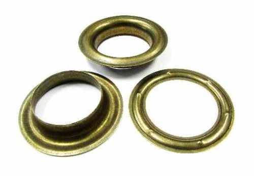 Oczko plandekowe 40 mm stare złoto