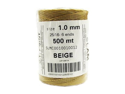 Nici SLAM 1.0 mm woskowane 500m beżowe