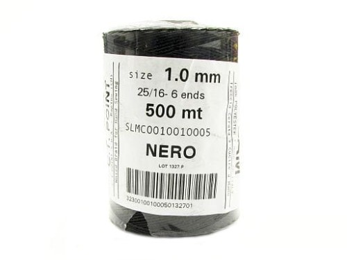 Nici SLAM 1.0 mm woskowane 500m czarne
