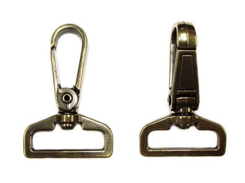 Karabińczyk metalowy 32 mm starzony K39
