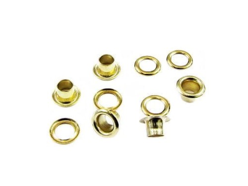 Oczko kaletnicze 4 mm złote