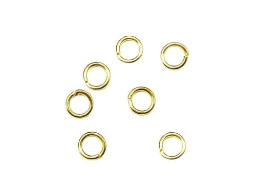 Kółko kaletnicze druciane złote średnica - 6.5 mm