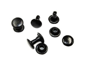 Nit kaletniczy dwustronny "3" lux czarny mat