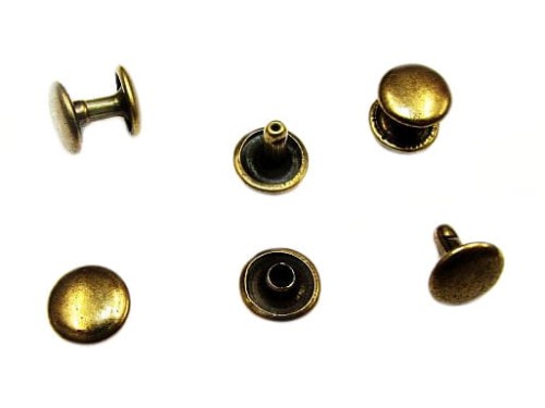 Nit kaletniczy dwustronny "5" lux stare złoto