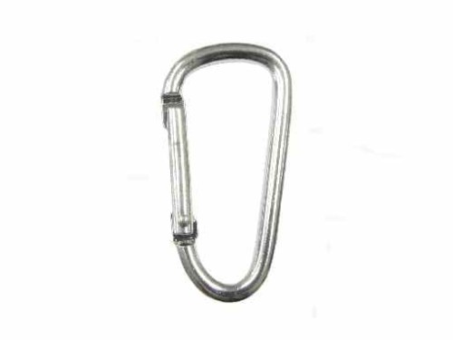 Karabińczyk aluminiowy srebrny