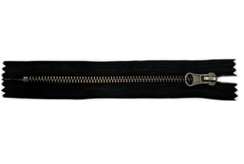 Zamek suwakowy metalowy #5 nierozdzielczy 16 cm czarny