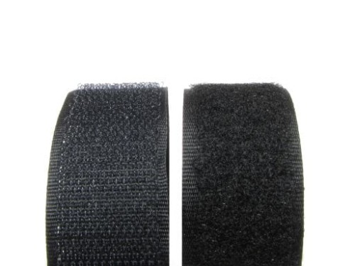 Taśma rzep 30 mm czarna rolka 25 mb 