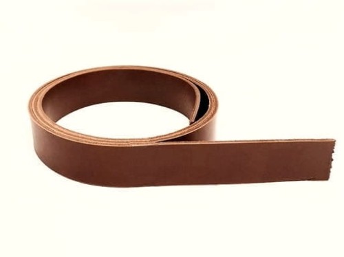 Pasek skórzany 150 cm x 2 cm juchtowy brązowy (3.5 mm)   