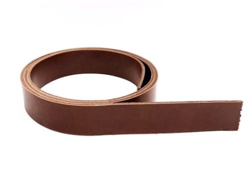 Pasek skórzany 150 cm x 3.5 cm juchtowy brązowy (3.5 mm)   