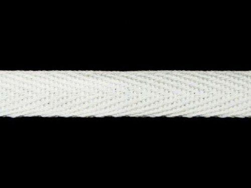 lamówka bawełniana szerokość - 10mm biała