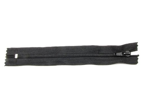 Zamek suwakowy spiralny #5 nierozdzielczy 25 cm czarny