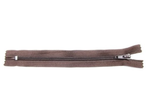 Zamek suwakowy spiralny #5 rozdzielczy 30 cm brązowy